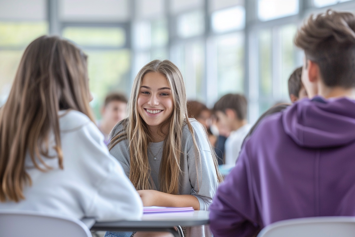 Students in a classroom
